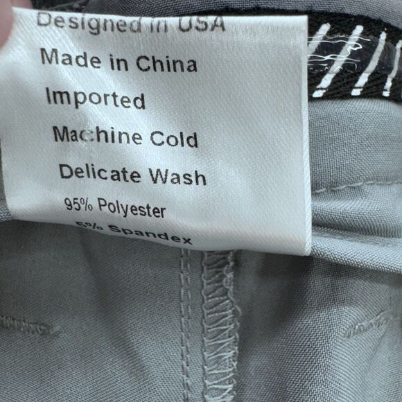 Primo Pants Men 34 Reg Performance Golf Jogger Stretch Tapered Zip Ankle Gray - Picture 5 of 9